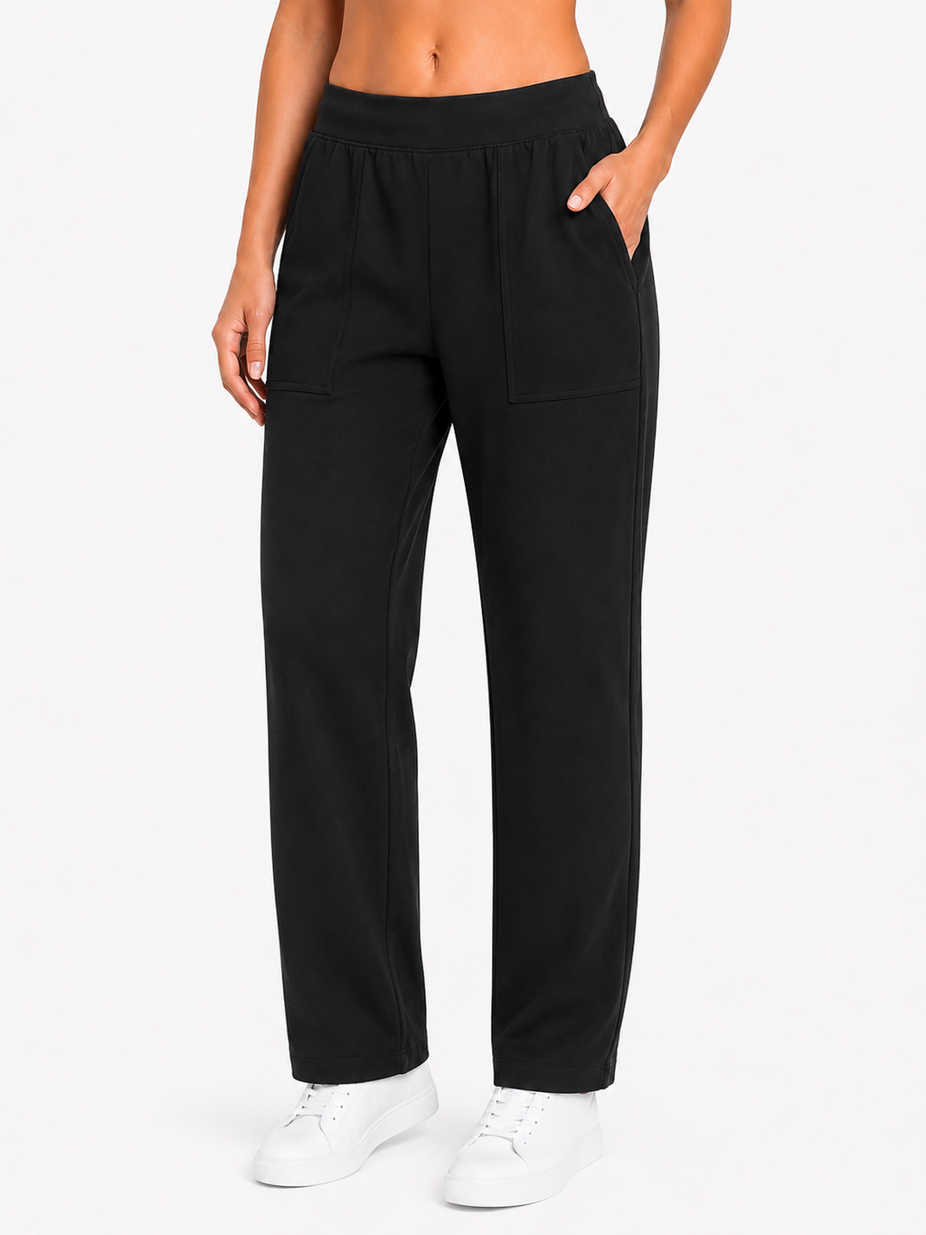 The Branded Trouser – Straight Leg Black