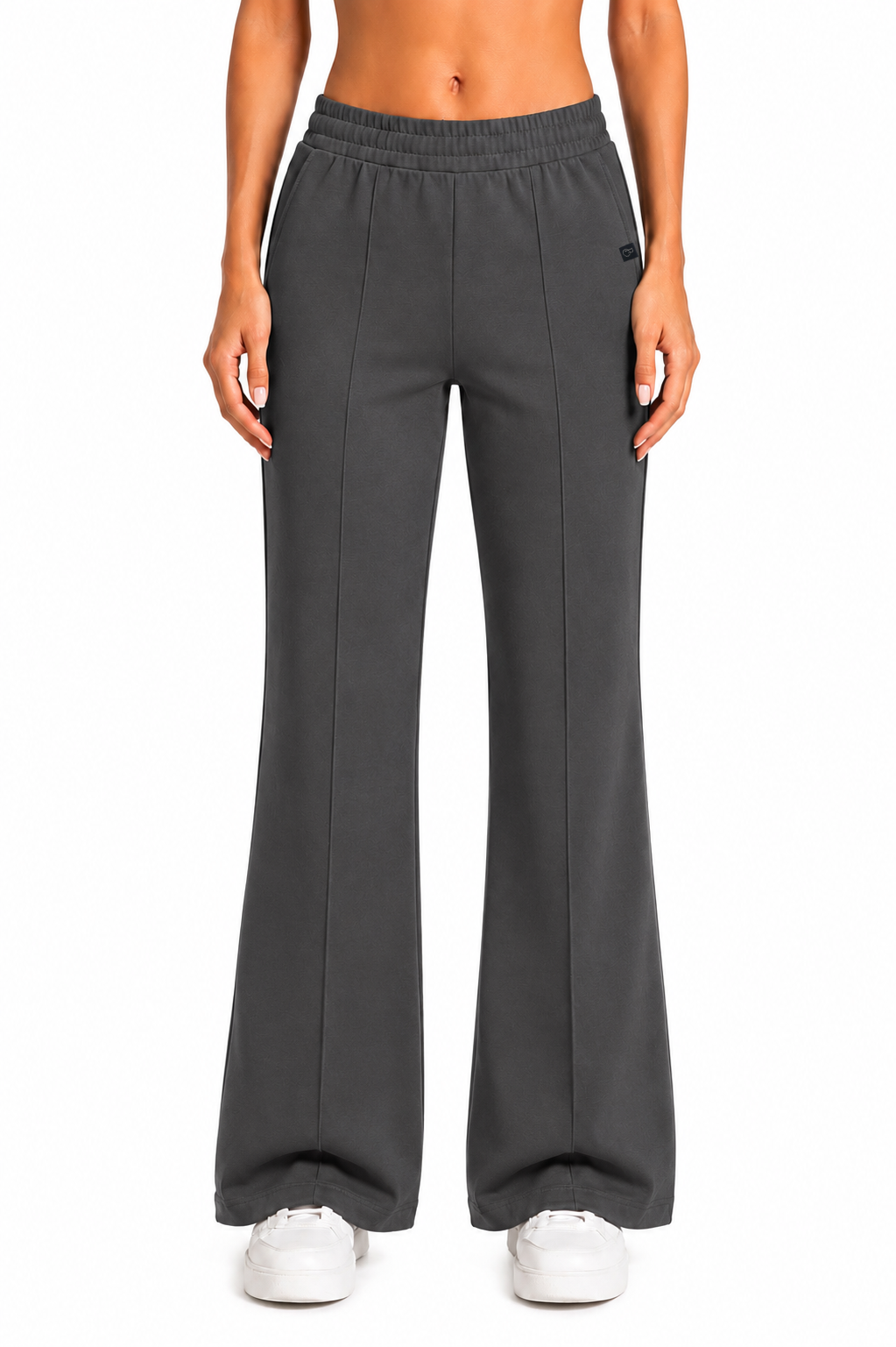 The Branded Trouser – Flared Leg Charcoal