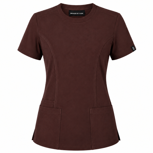 The Branded Top – Crew Neck Chocolate