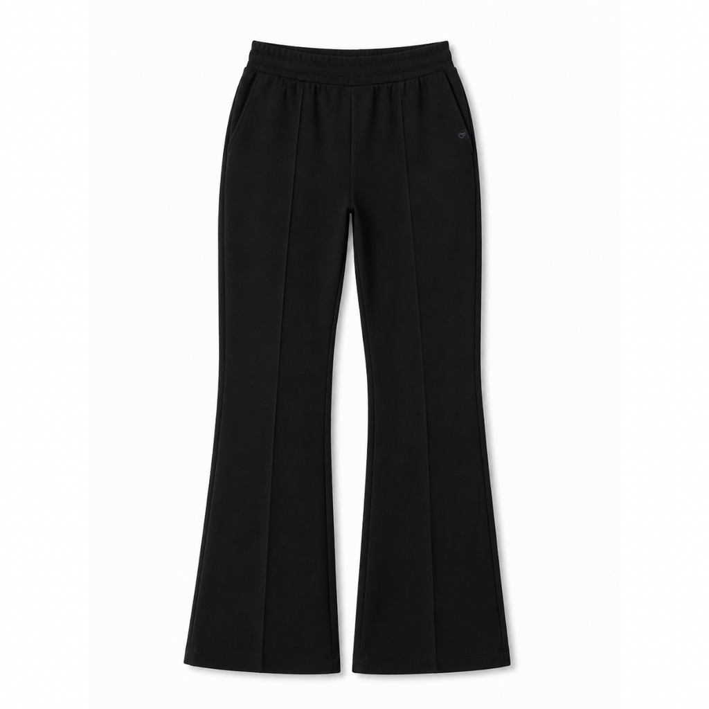 The Branded Trouser – Flared Leg Black