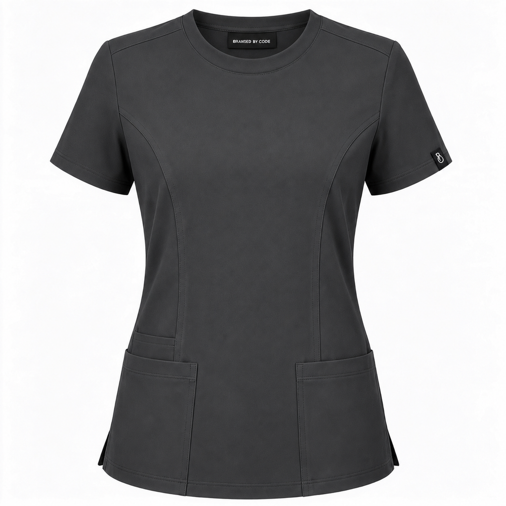 The Branded Top – Crew Neck Charcoal