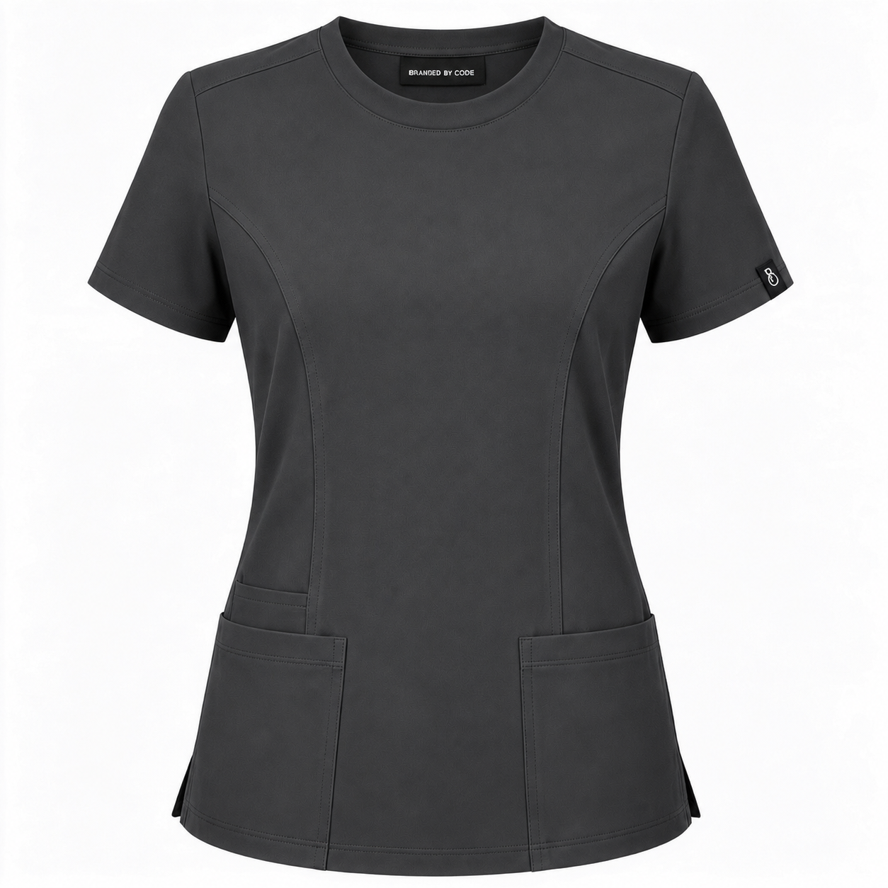 The Branded Top – Crew Neck Charcoal