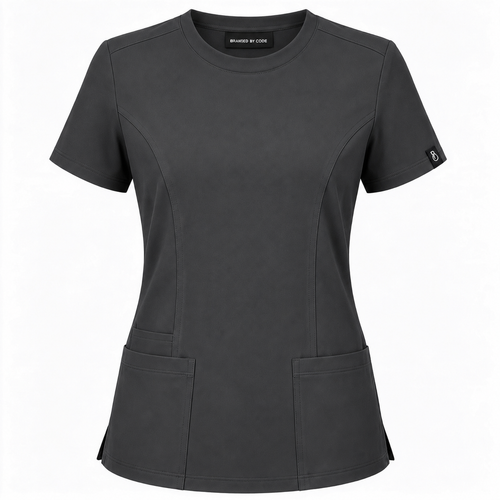 The Branded Top – Crew Neck Charcoal