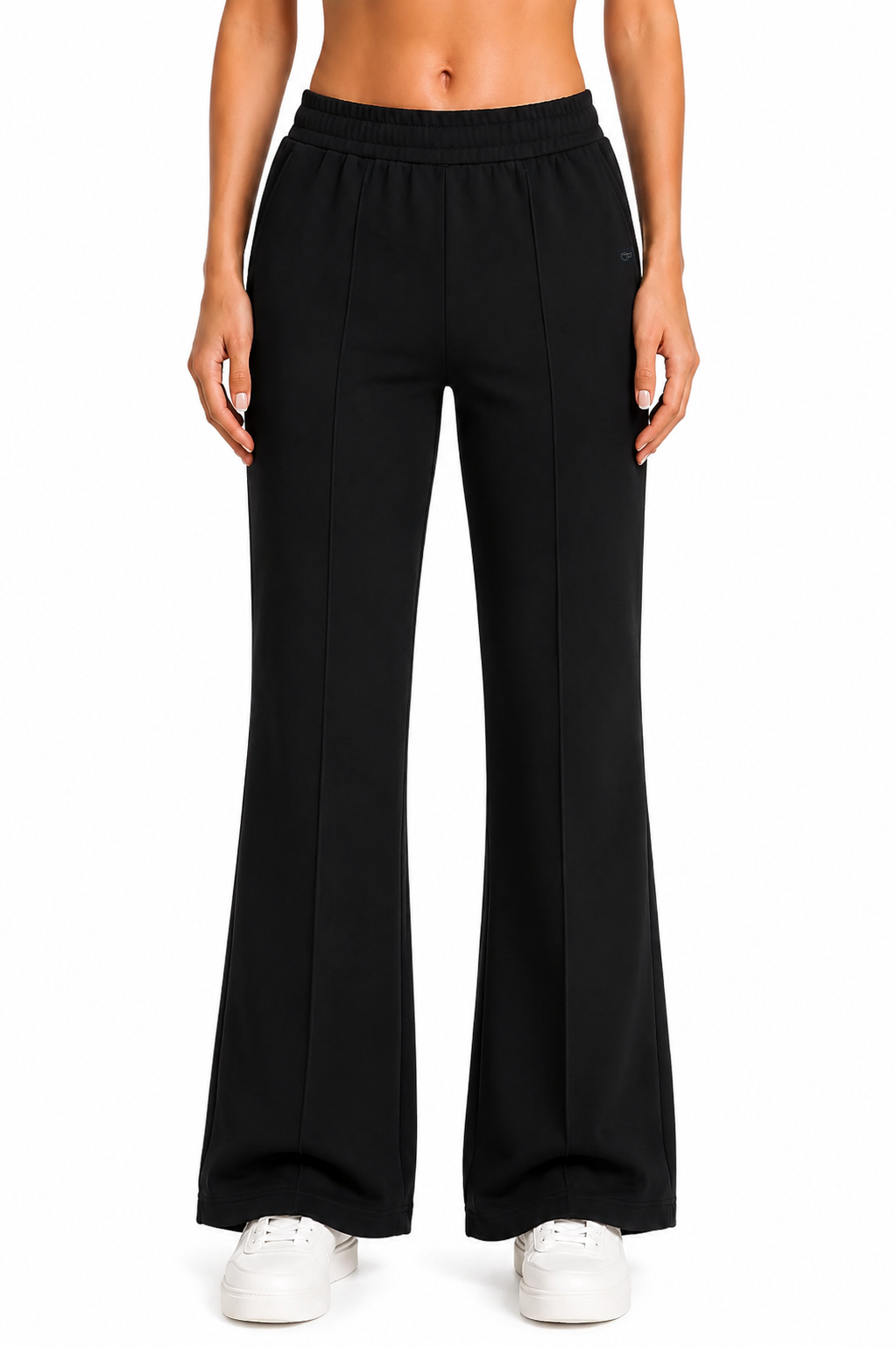 The Branded Trouser – Flared Leg Black