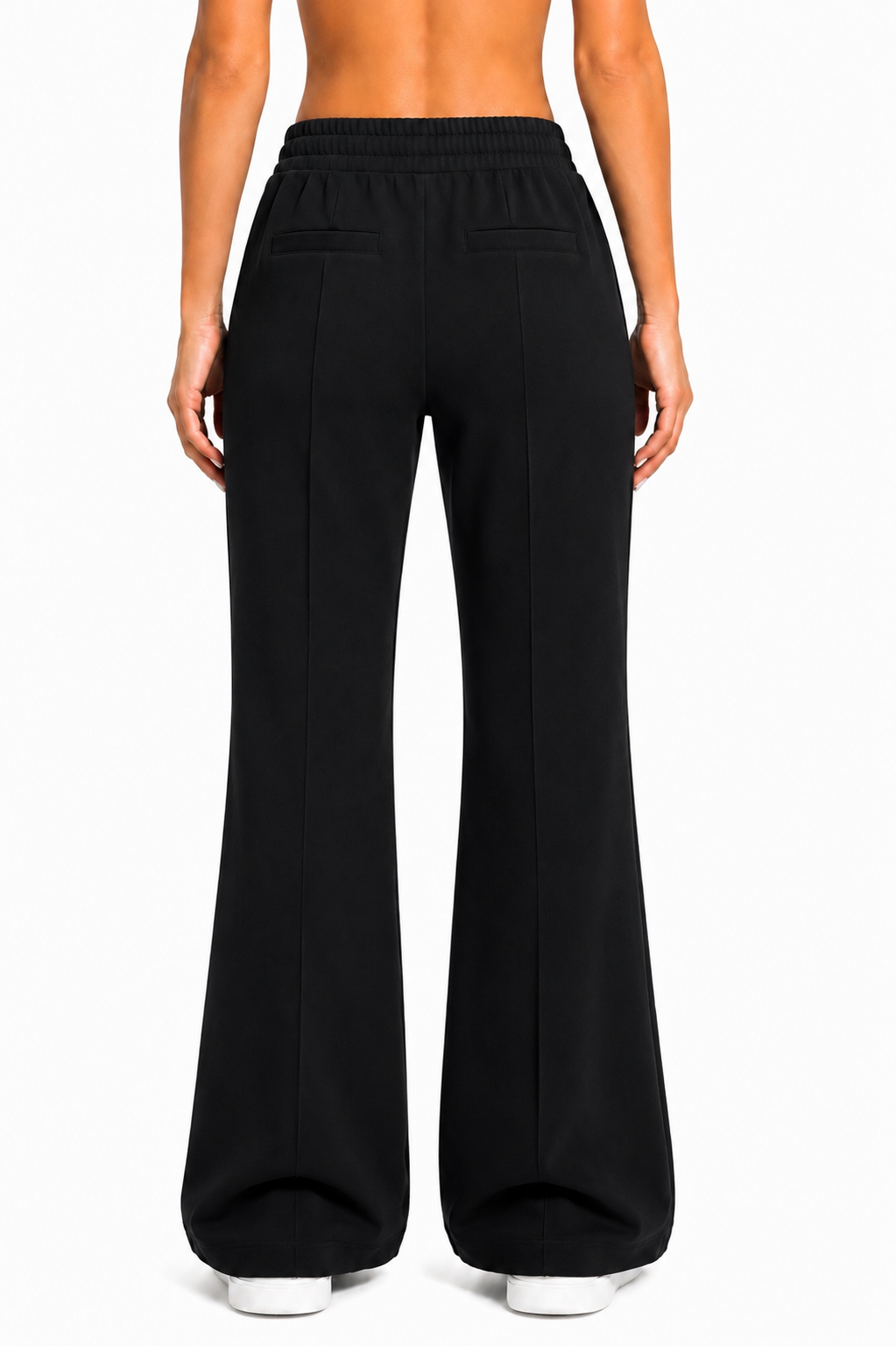 The Branded Trouser – Flared Leg Black