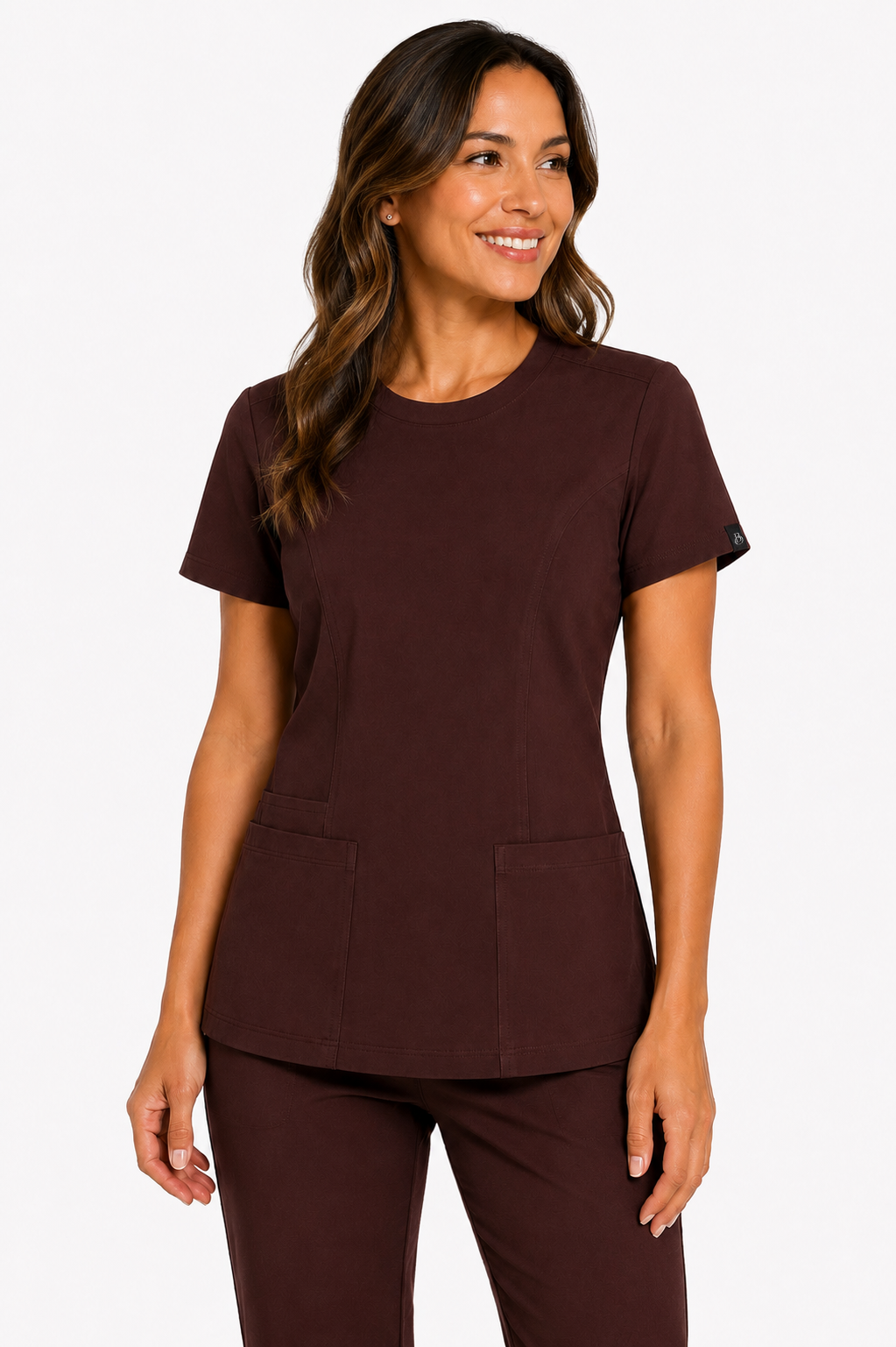 The Branded Top – Crew Neck Chocolate