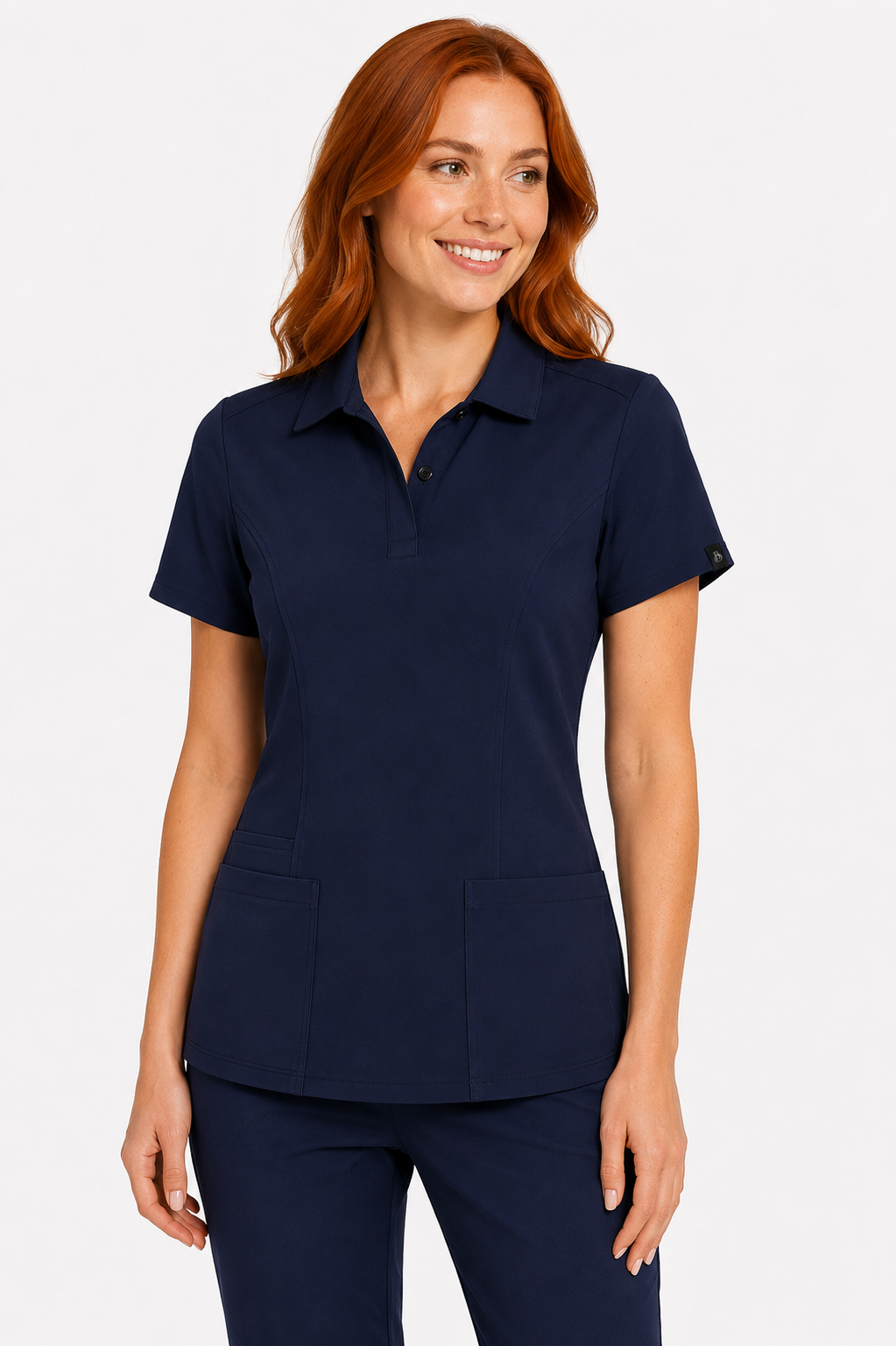 The Branded Top – Button Polo Midnight
