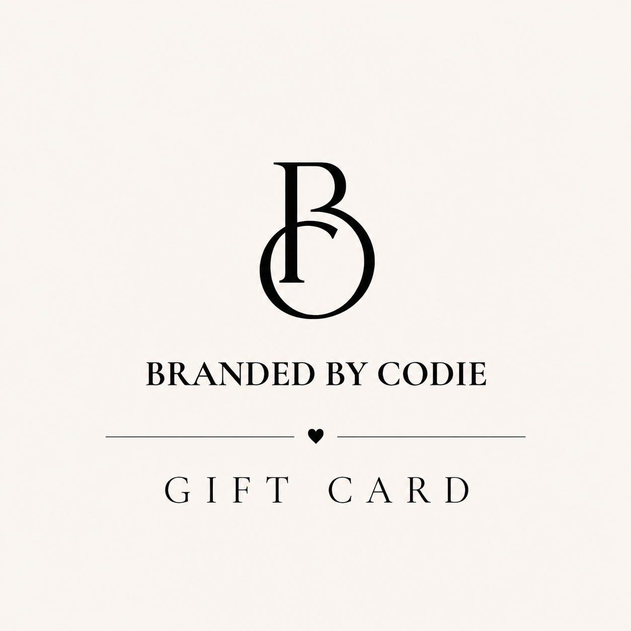 Branded By Codie Gift Card