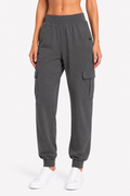 The Branded Trouser – Cuffed Cargo Charcoal