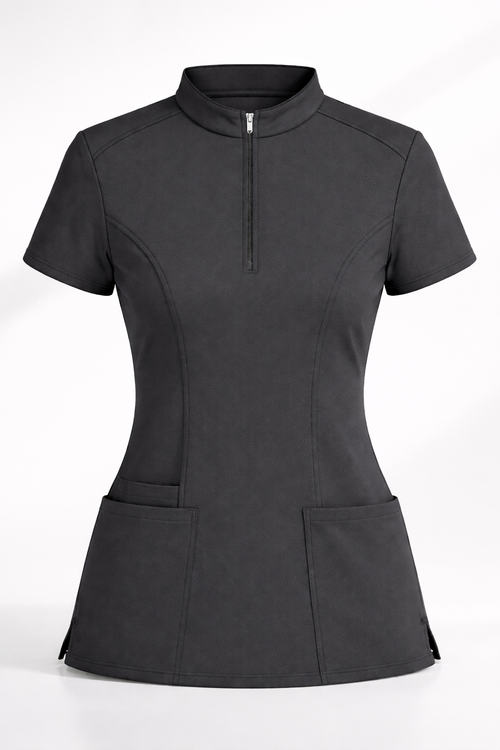 The Branded Top – High Zip Neck