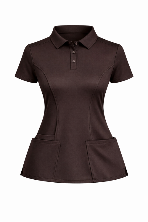 The Branded Top – Button Collar Polo