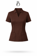 The Branded Top – Open Collar Polo