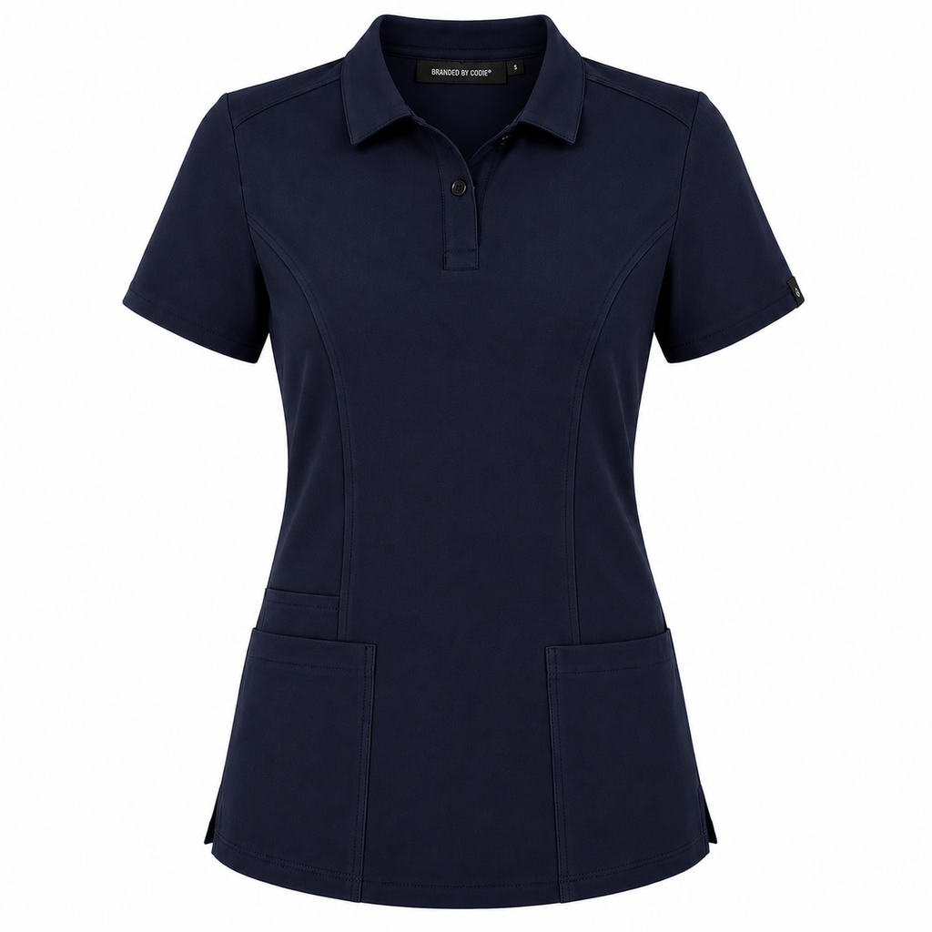 The Branded Top – Button Polo Midnight