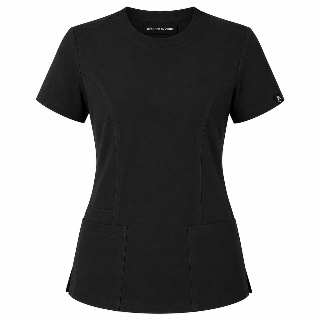 The Branded Top – Crew Neck Black