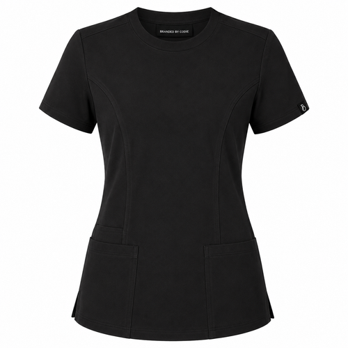 The Branded Top – Crew Neck Black